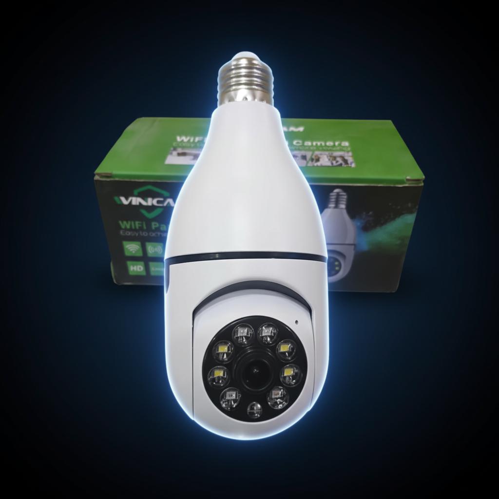 Vinicam WiFi Panorama Bulb Camera – 360° Smart Security Camera